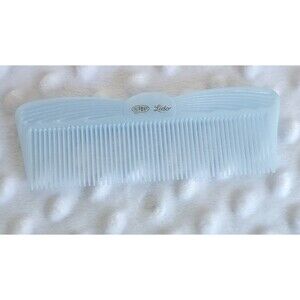 Vintage Dupont Vanity Blue Comb Princess Nylon Hair Brushing Makeup Pretend Play